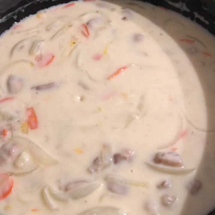 牛乳1L消費!鶏肉のクリーム煮